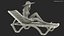 Women in Bikini Lying on Chaise Lounge Rigged 3D model