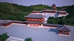 3D Ancient Chinese Architecture 01 model