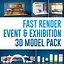 Event und Ausstellung 3d Model Pack
