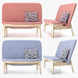3D model ALA small sofa