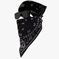 Face Mask And Kerchief Cover Head Bandanas