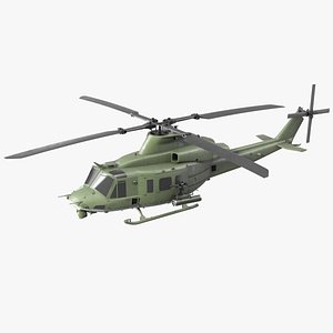 Military Medium Utility Helicopter Exterior Only 3D
