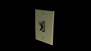 3d model light switch