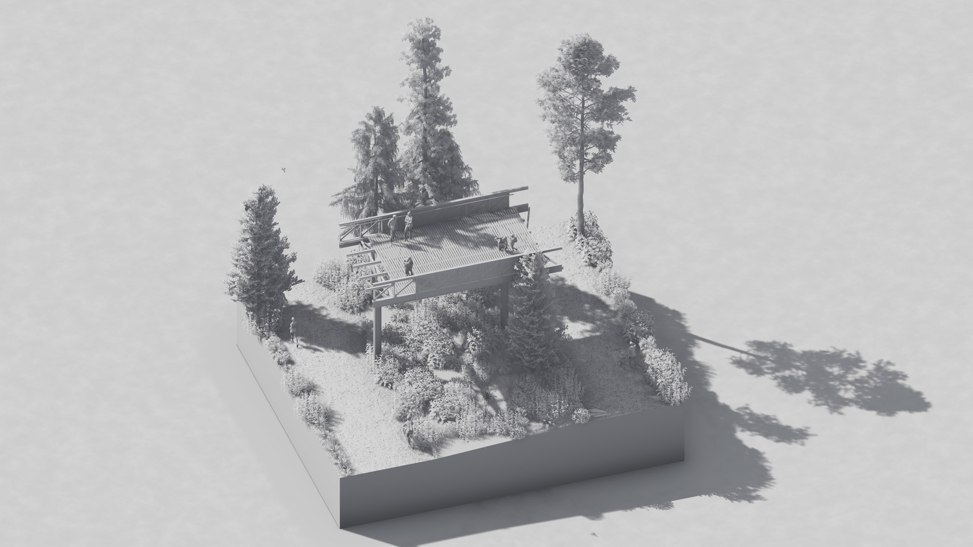 3D Pedestrian Bridge Construction Phasing Lumion12 premiere ...