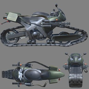 3D model 005-Quad-Offroad Panzercycle  the ultimate game-ready