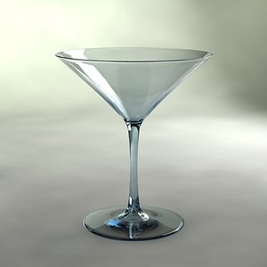 martini glass 3d max
