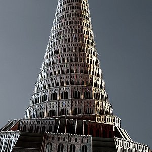 tower babylon 3d model