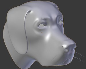free obj model dog head