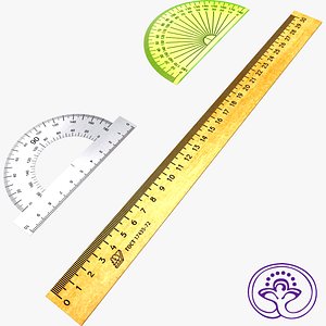 3d measuring rulers model