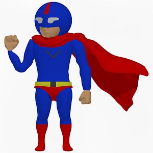 Super Man Cartoon 3D
