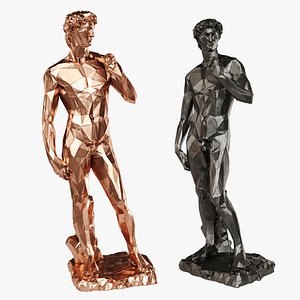 David Michelangelo Tall edges Copper Black 3D model