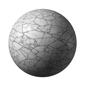 Floor Mosaic Crackle Marble Classic 07