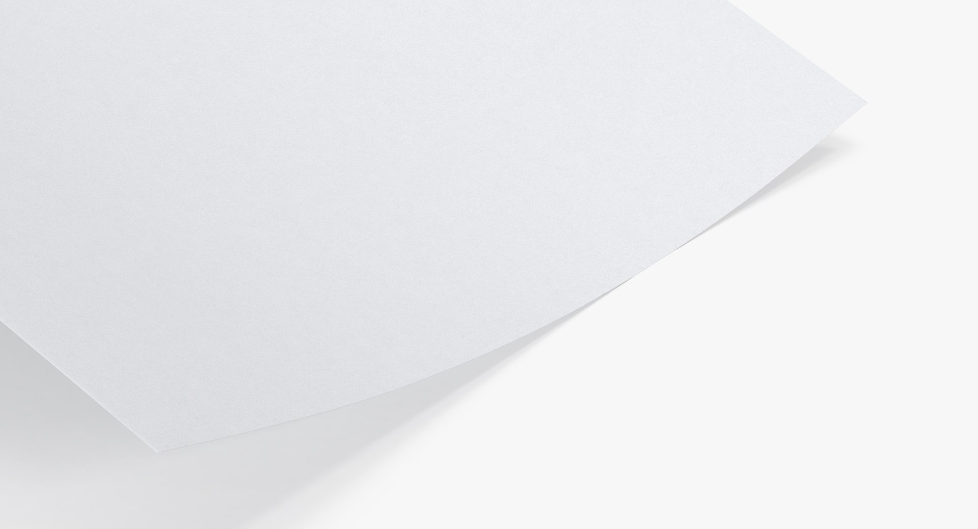 Single Paper Sheet 02 3D Model - TurboSquid 1206483
