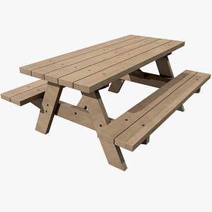 Picnic Table v9 with Pbr 4K 8K
