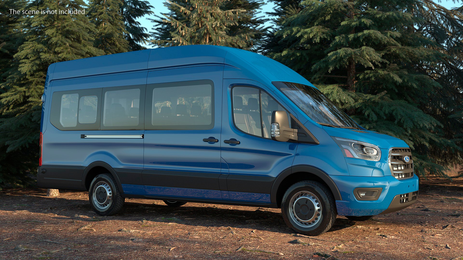 Ford Transit Van 2020 3D model preview