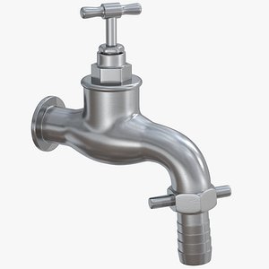 Garden water faucet textured
