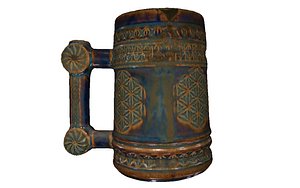 3D model blue-grey cup