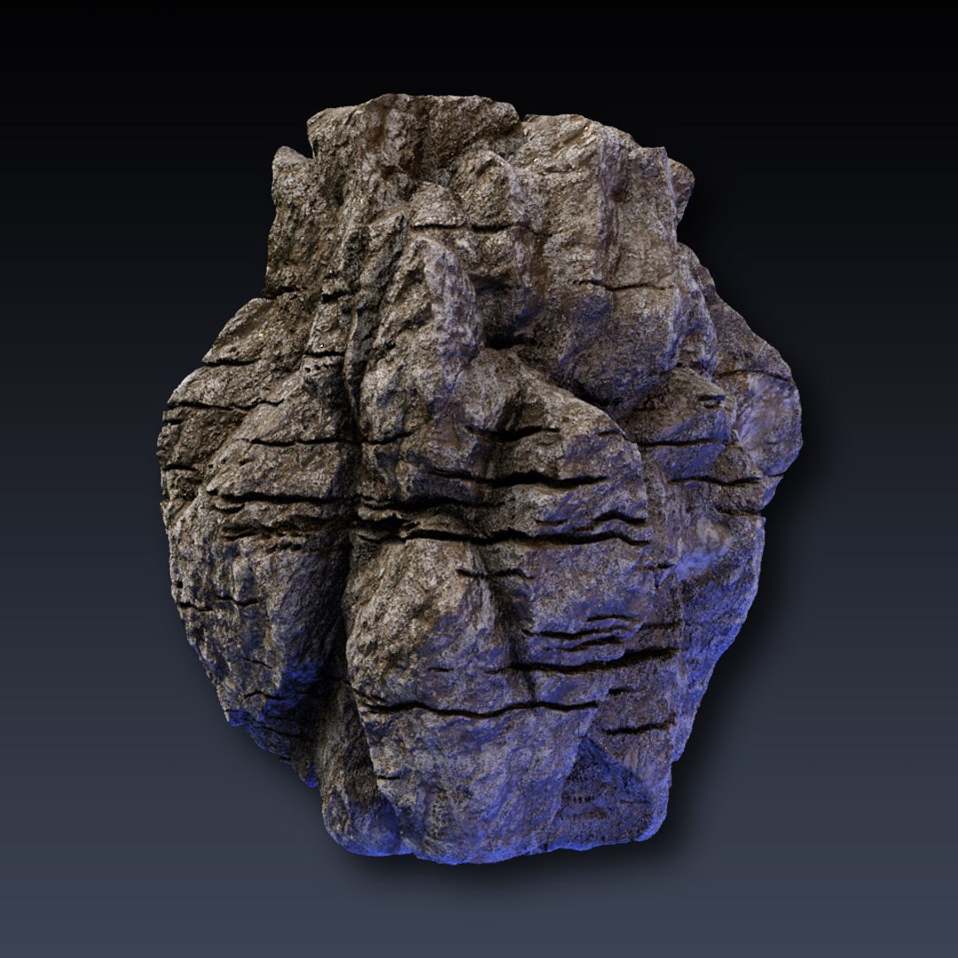 Rock Blocks Faces Cliffs 3d Model