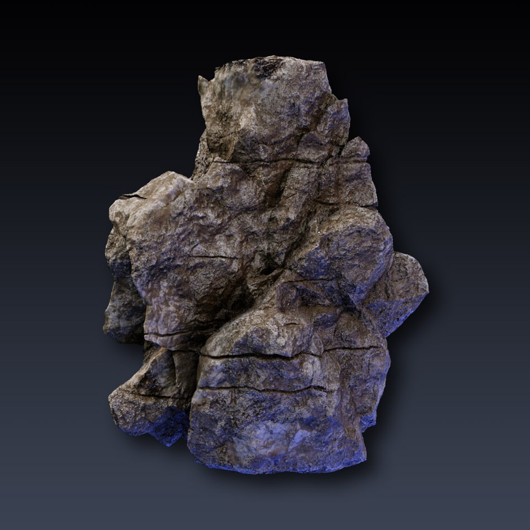 Rock Blocks Faces Cliffs 3d Model