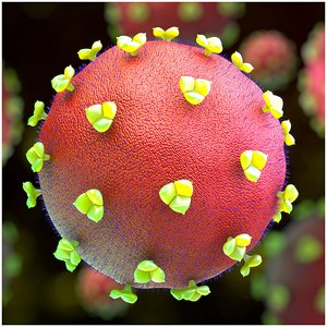 3D model hiv virus