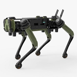 Vision 60 Autonomous Dog Walking Animated Rigged For Blender 3D model