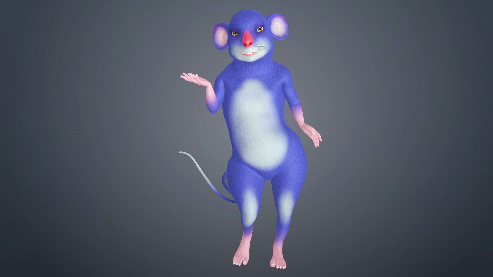Cartoon Mouse - Rat Human Rigged Character 3D - TurboSquid 1854088