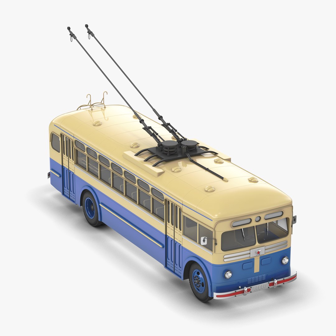 Soviet Trolleybus Mtb 82 3d Model