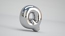 Q Balloon Silver