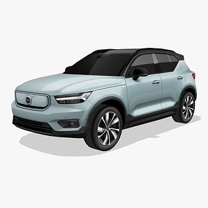 3D Volvo XC40 Recharge 2020 model