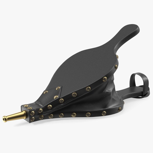 3D Vintage Leather Fireplace Bellows model TurboSquid 1833927