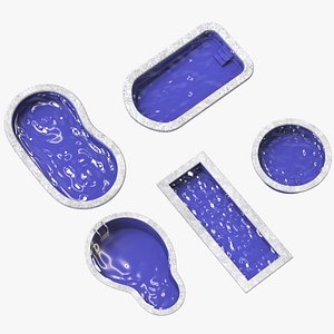 3D Swimming Pools Collection model