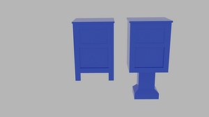 free post box 3d model