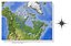 Canada, cartes en relief 3D haute résolution