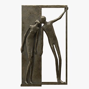 3D Lovers Sculpture model