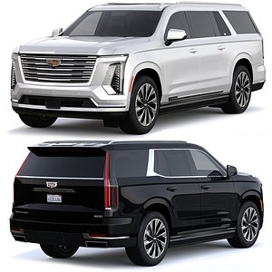 Cadillac Escalade luxury 2025 max 3D model
