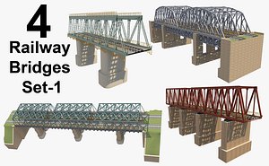 4 Railway Bridges Set_1