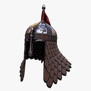 Medieval Helmet 4 3D Model 3D model
