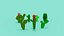 Set di cactus Voxel