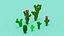 Set di cactus Voxel
