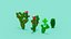 Set di cactus Voxel