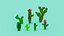 Set di cactus Voxel