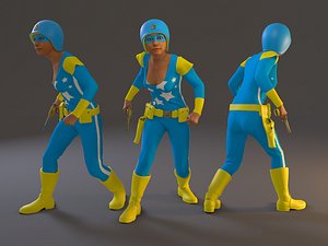 female cosplay bcc 2130 3D model