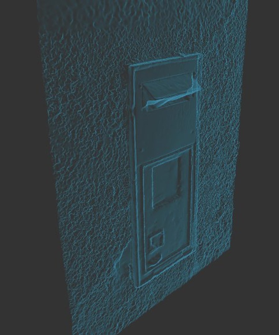 Realistic Royal Mail Post Box 3d Dxf