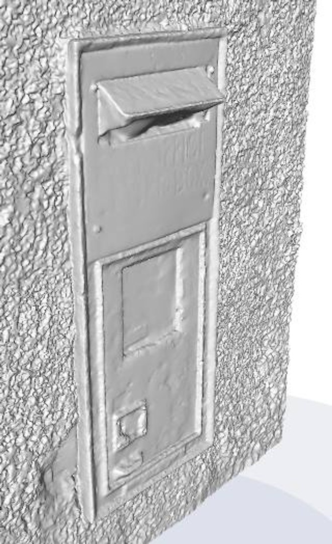 Realistic Royal Mail Post Box 3d Dxf