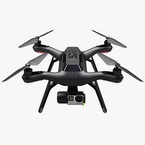 3dr solo drone 3d max