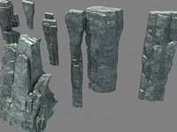3D mountain 3D model 833