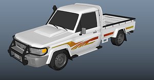 3D toyota land cruiser pickup