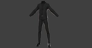 3D Stylized Suit Clothing for Men model