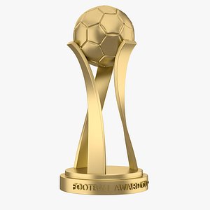3d model of football award cup