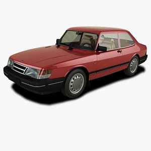 3D model Saab 900 2-door sedan